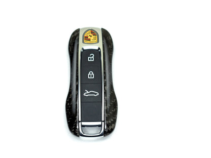 AutoTecknic Dry Carbon Key Remote Trim - Porsche Taycan | Panamera 17-Up | Cayenne 18-Up (G2)