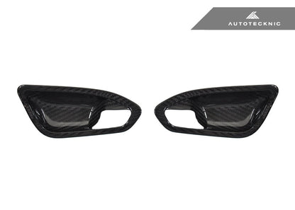 AutoTecknic Dry Carbon Interior Door Handle Trim Set - BMW F87 M2 | F22 2-Series | F20 1-Series