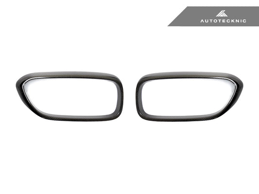 AutoTecknic Carbon Fiber Front Grille Surround Set - BMW F90 M5