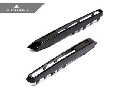 AutoTecknic Replacement Glazing Black Fender Gills - E70 X5M