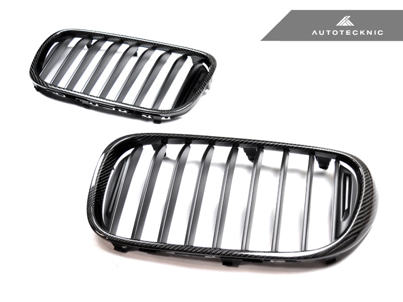 AutoTecknic Carbon Fiber Front Grille Set - BMW G11/ G12 7-Series Pre-LCI (16-19)