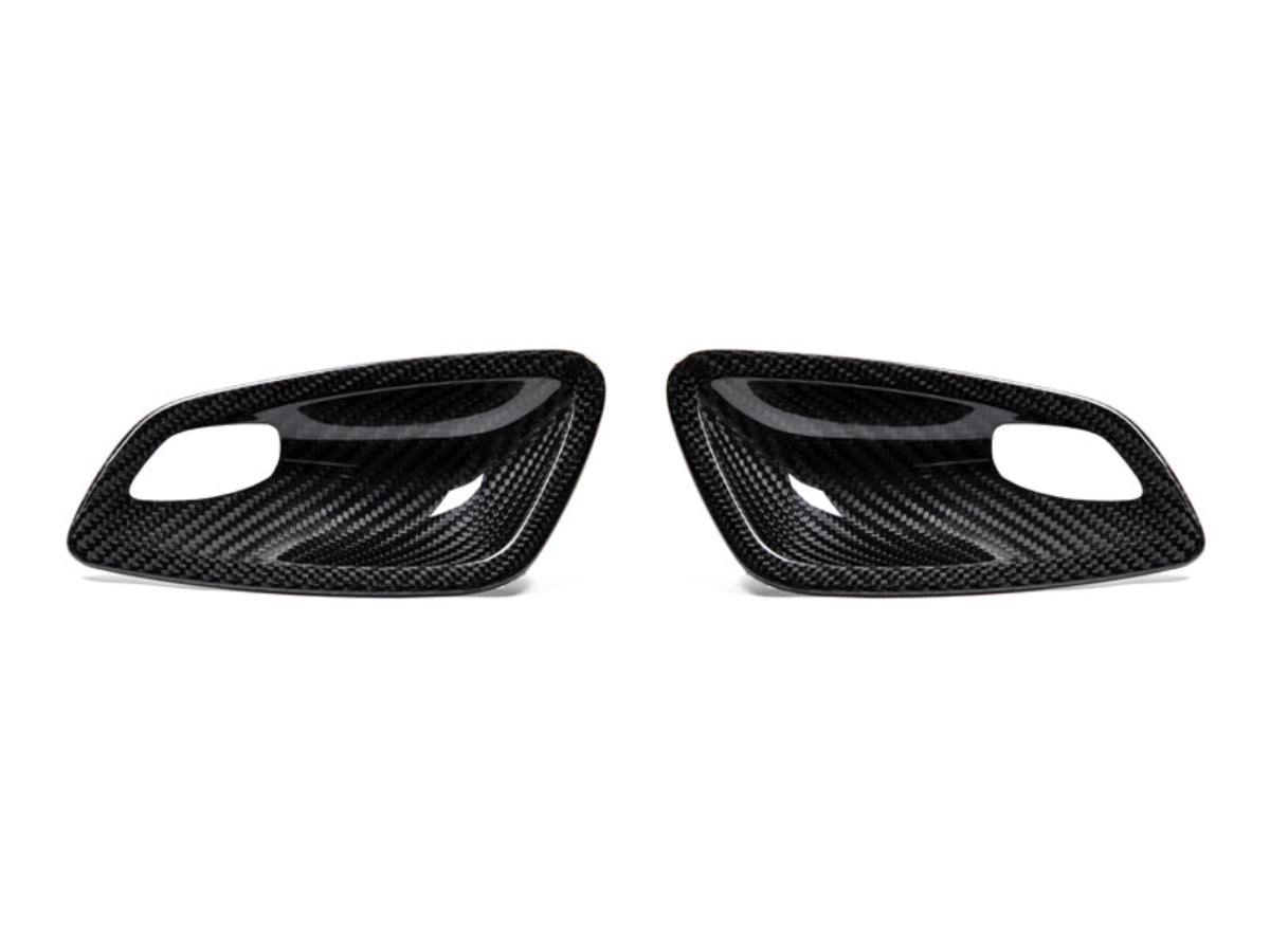 AutoTecknic Dry Carbon Interior Door Handle Trim Set - BMW E82 1M | 1-Series