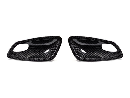 AutoTecknic Dry Carbon Interior Door Handle Trim Set - BMW E82 1M | 1-Series
