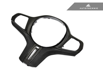 AutoTecknic Carbon Alcantara Steering Wheel Trim - F40 1-Series