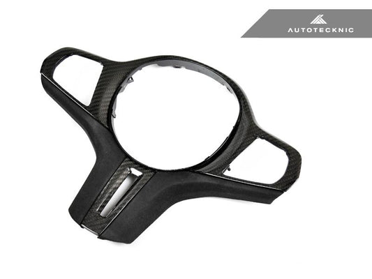 AutoTecknic Carbon Alcantara Steering Wheel Trim - F40 1-Series