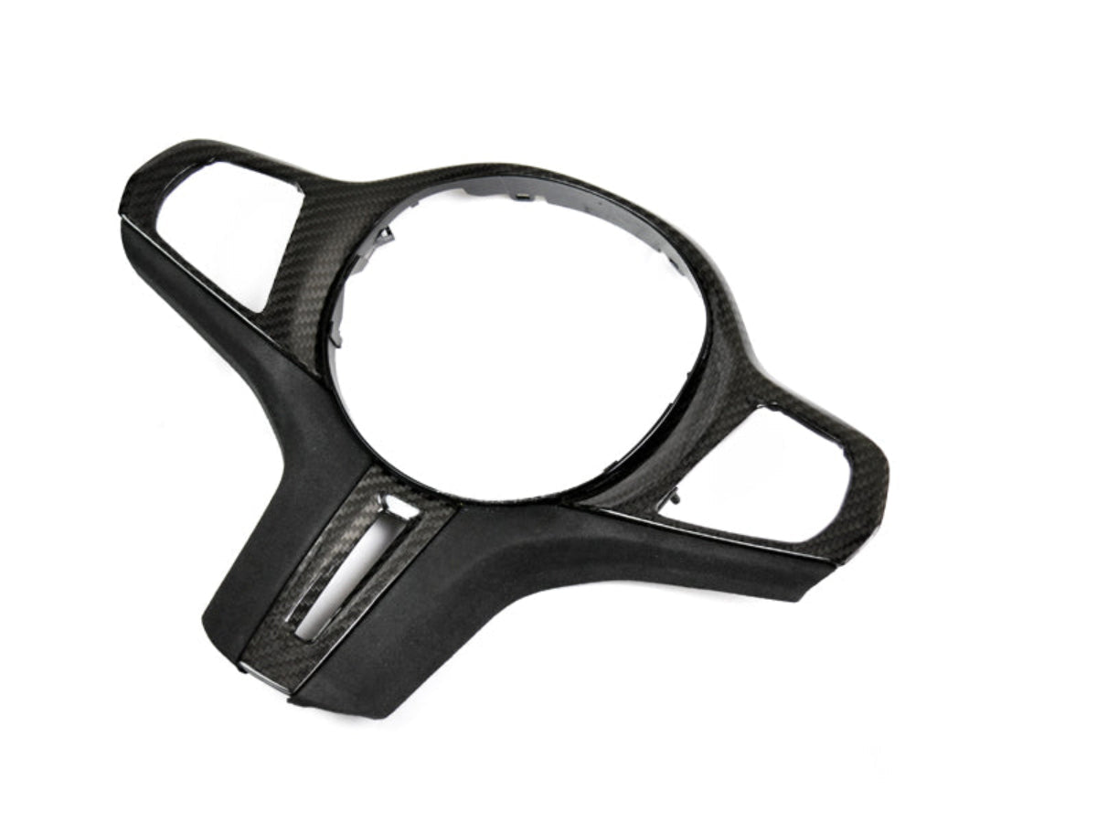 AutoTecknic Carbon Alcantara Steering Wheel Trim - BMW F95 X5M | F96 X6M