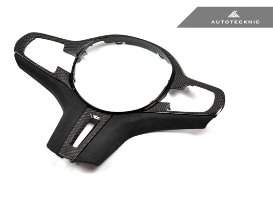 AutoTecknic Carbon Alcantara Steering Wheel Trim - BMW F97 X3M | F98 X4M