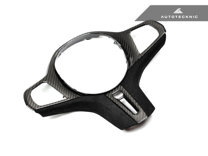 AutoTecknic Carbon Alcantara Steering Wheel Trim - BMW G20 3-Series