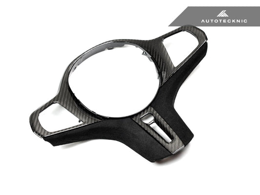 AutoTecknic Carbon Alcantara Steering Wheel Trim - BMW G20 3-Series