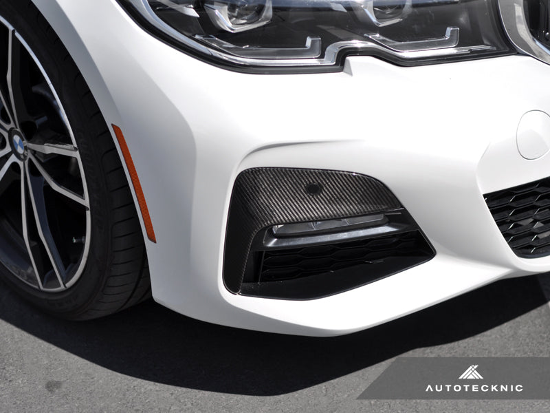 AutoTecknic Dry Carbon Front Bumper Trim - G20 330I M-Sport Pre-LCI