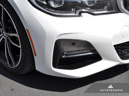 AutoTecknic Dry Carbon Front Bumper Trim - G20 330I M-Sport Pre-LCI