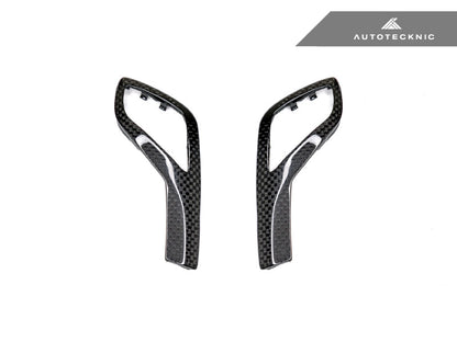 AutoTecknic Carbon Fiber Gear Selector Side Trims - G1X 8-Series