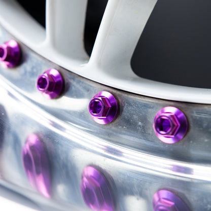 M8 × 32mm Titanium 3-Piece Wheel Assembly Hardware