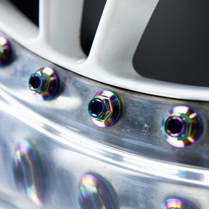 M8 × 32mm Titanium 3-Piece Wheel Assembly Hardware
