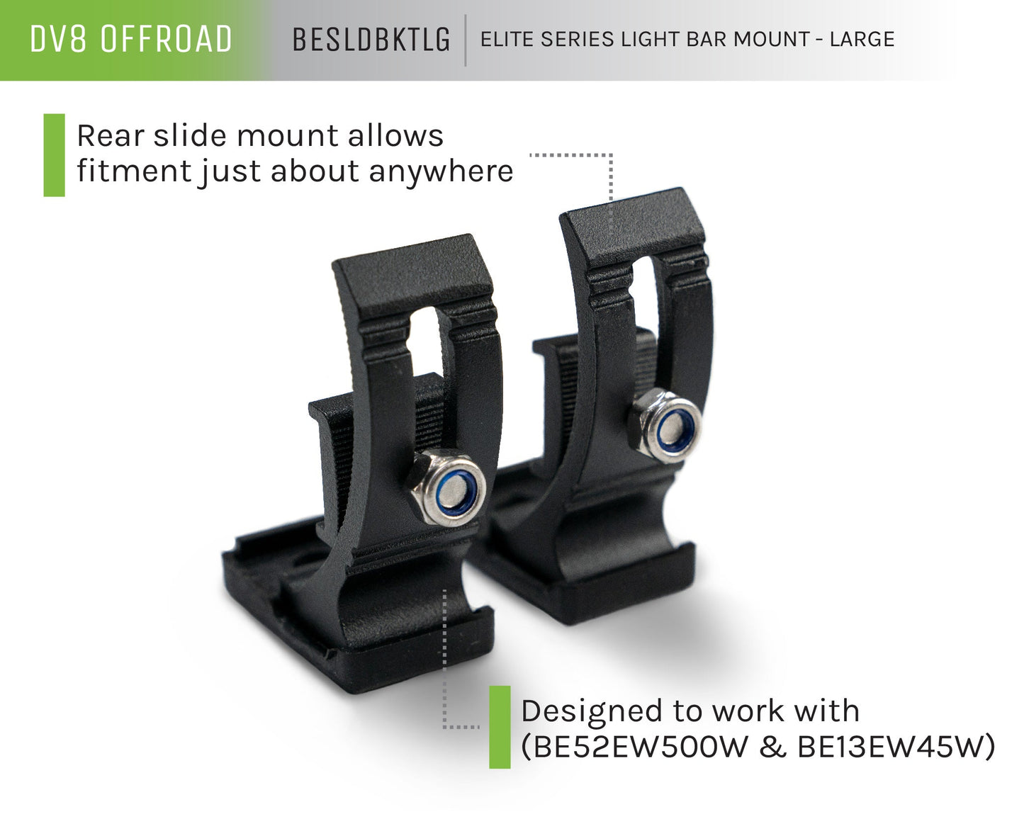 DV8 Light Bar Mount Infographic