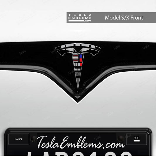 Darth Vader Tesla Emblem Decals (Front + Back) | Model X