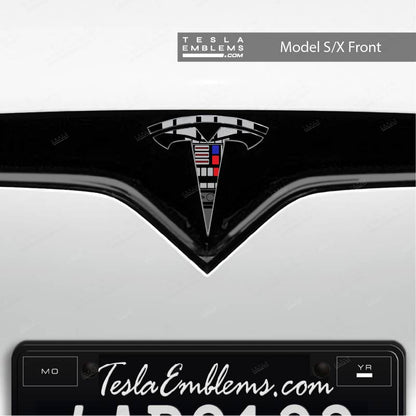 Darth Vader Tesla Emblem Decals (Front + Back) | Model S
