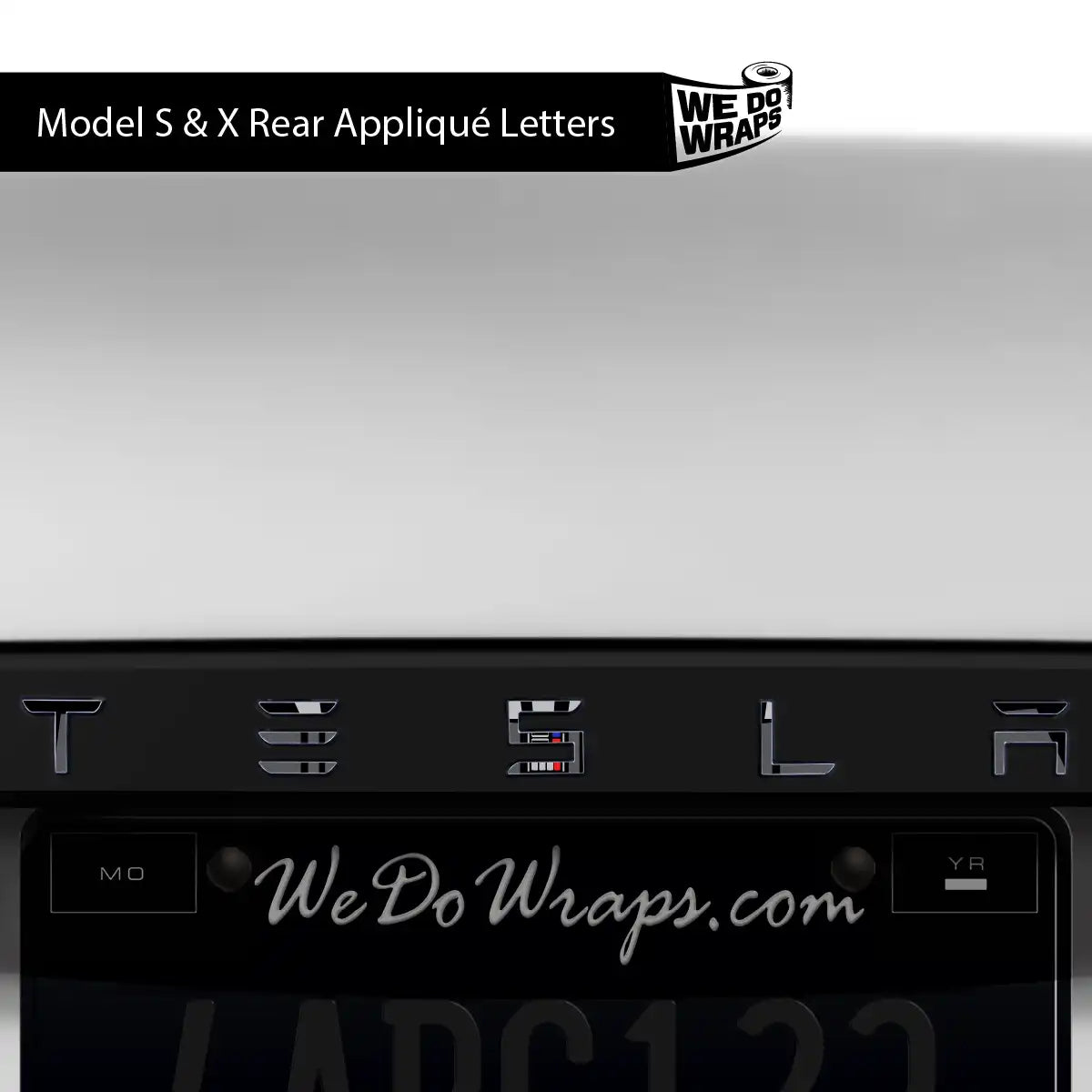 Darth Control Panel Tesla Emblem Decals (Front + Back) | Model X