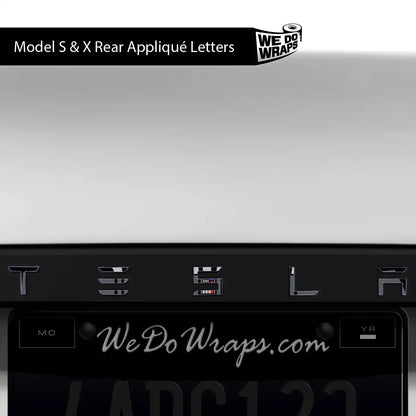Darth Control Panel Tesla Emblem Decals (Front + Back) | Model X