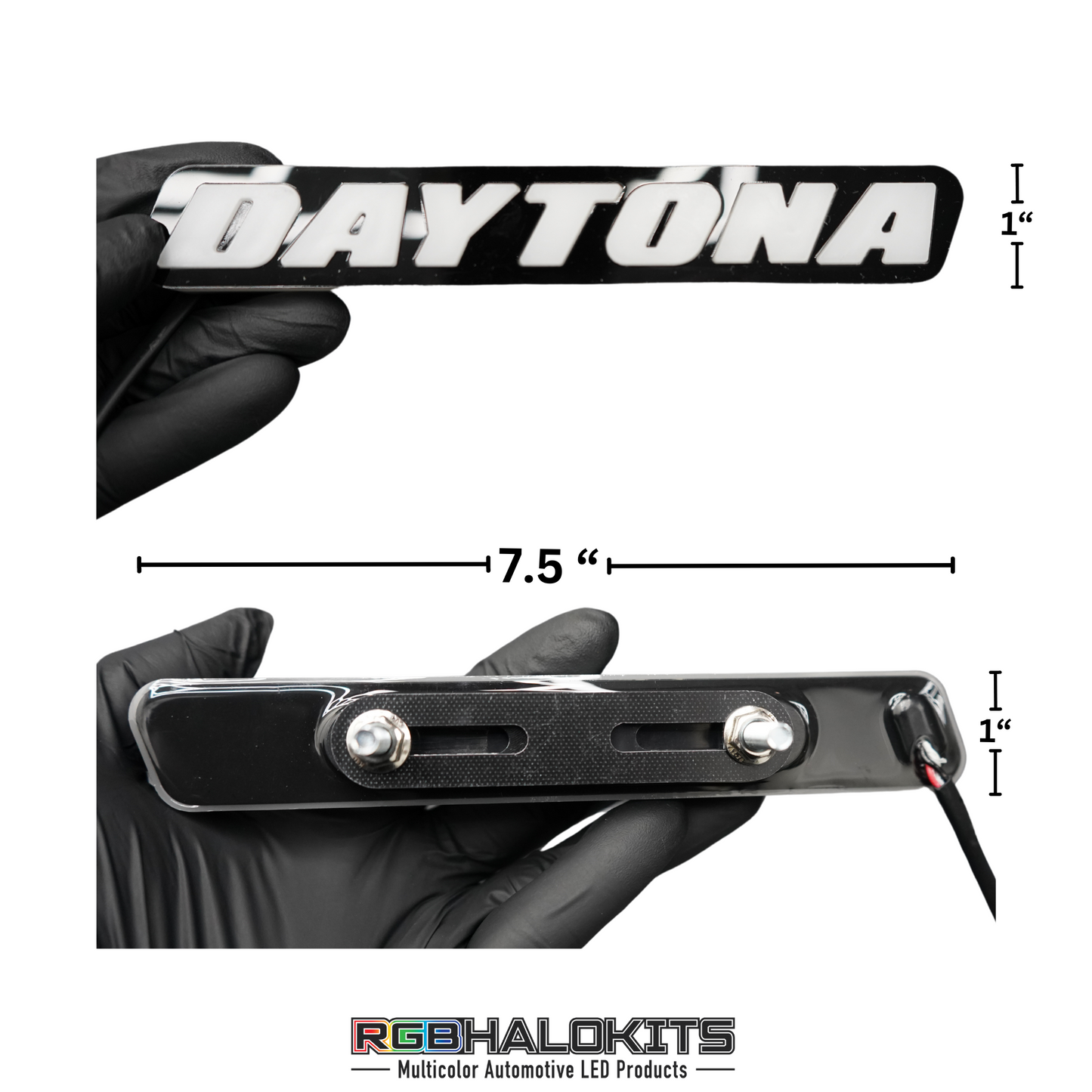 Daytona LED Badge: (Multicolor Flow)