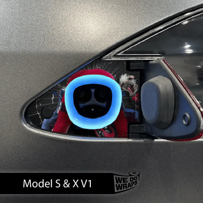 Deadpool Cheeky Charging Tesla Charge Port Wrap | Model X