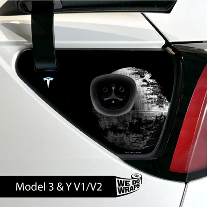 Space Station Tesla Charge Port Wrap | Model 3