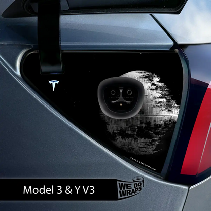Space Station Tesla Charge Port Wrap | Model 3