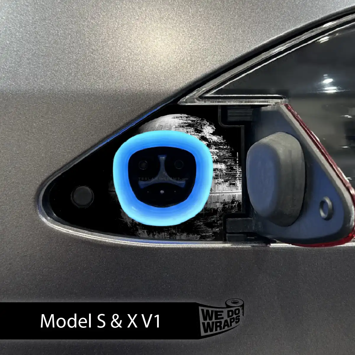 Space Station Tesla Charge Port Wrap | Model X