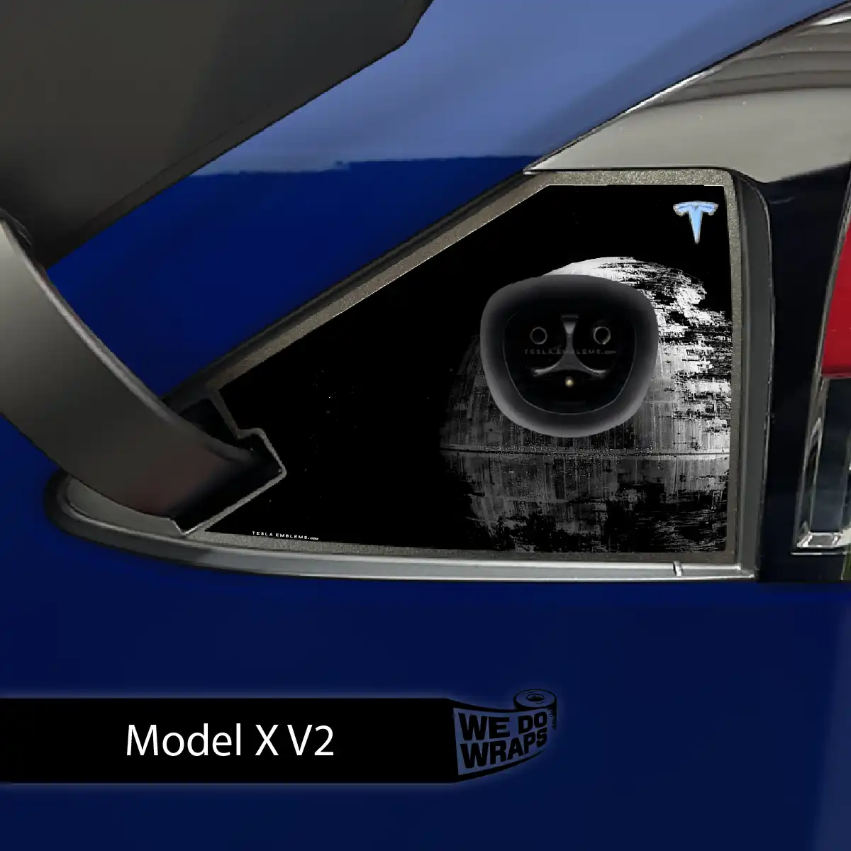 Space Station Tesla Charge Port Wrap | Model X