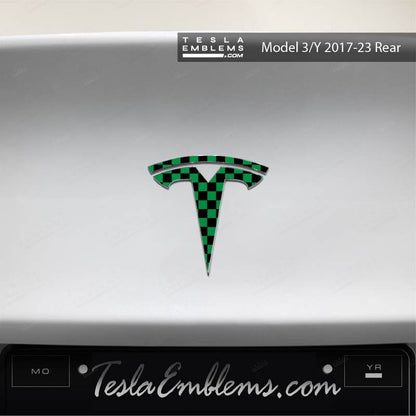 Demon Slayer Tanjiro Tesla Emblem Decals (Front + Back) | Model Y
