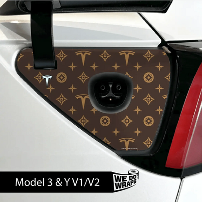 Designer Pattern Tesla Edition Tesla Charge Port Wrap | Model Y