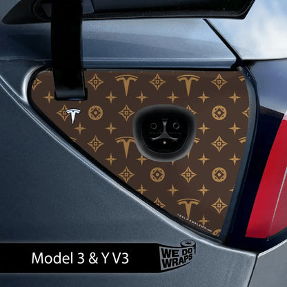 Designer Pattern Tesla Edition Tesla Charge Port Wrap | Model Y