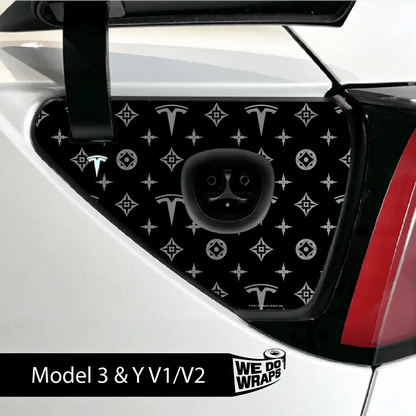 Designer Pattern Tesla Edition Tesla Charge Port Wrap | Model 3