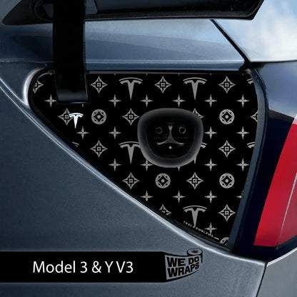 Designer Pattern Tesla Edition Tesla Charge Port Wrap | Model Y