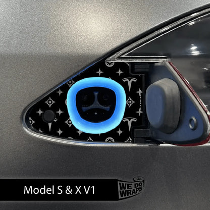 Designer Pattern Tesla Edition Tesla Charge Port Wrap | Model S