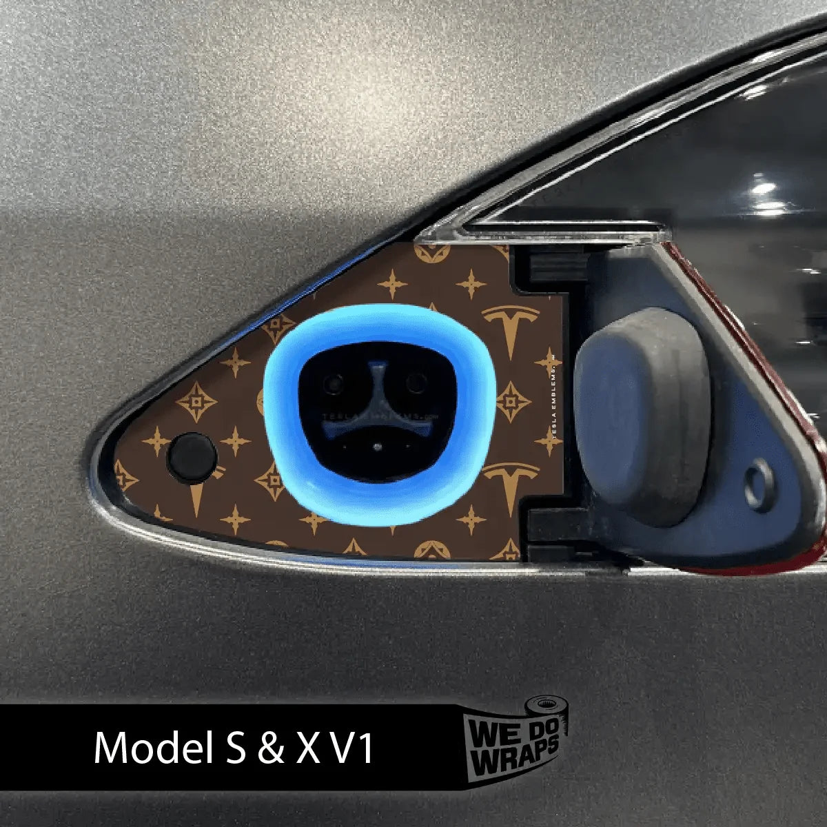 Designer Pattern Tesla Edition Tesla Charge Port Wrap | Model S
