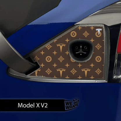 Designer Pattern Tesla Edition Tesla Charge Port Wrap | Model X