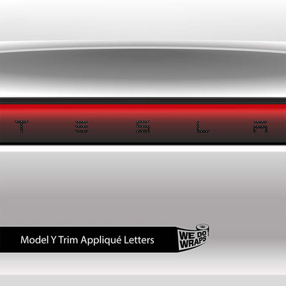 Designer Tesla Edition Pattern Tesla Emblem Decals (Front + Back) | Model Y