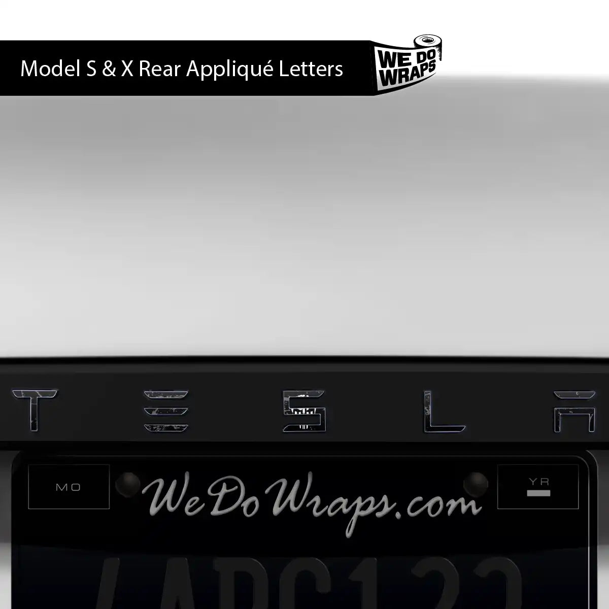 Punisher Skull Tesla Emblem Decals (Front + Back) | Model S