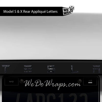 Punisher Skull Tesla Emblem Decals (Front + Back) | Model S