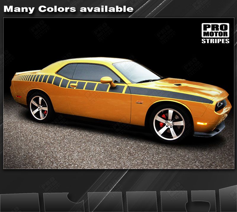 Dodge Challenger 2008-2023 Strobe Cuda Racing Side Stripes