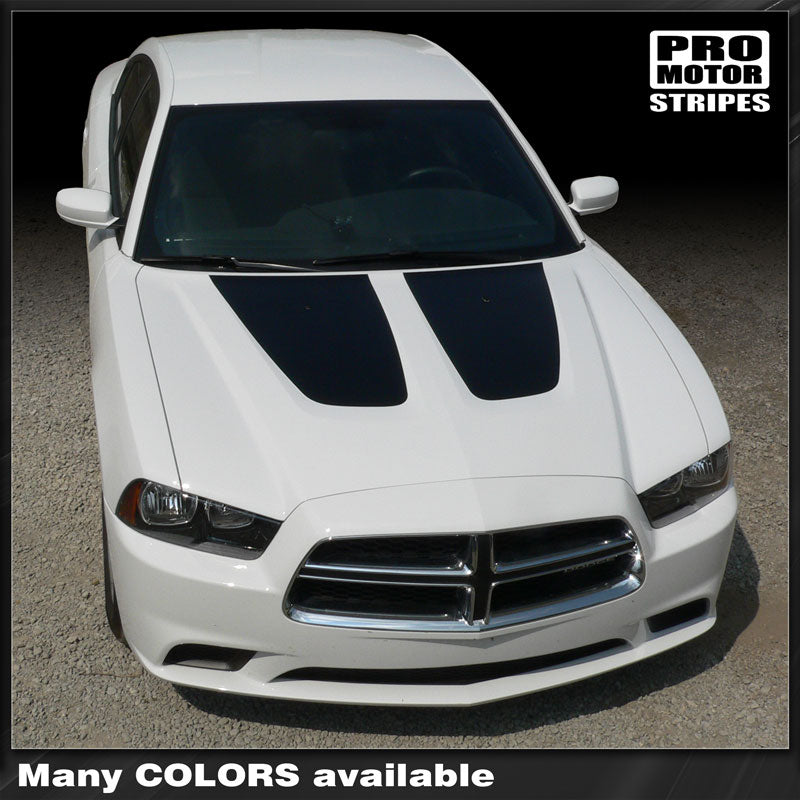 Dodge Charger 2011-2014 Hood Accent Blackout Stripes