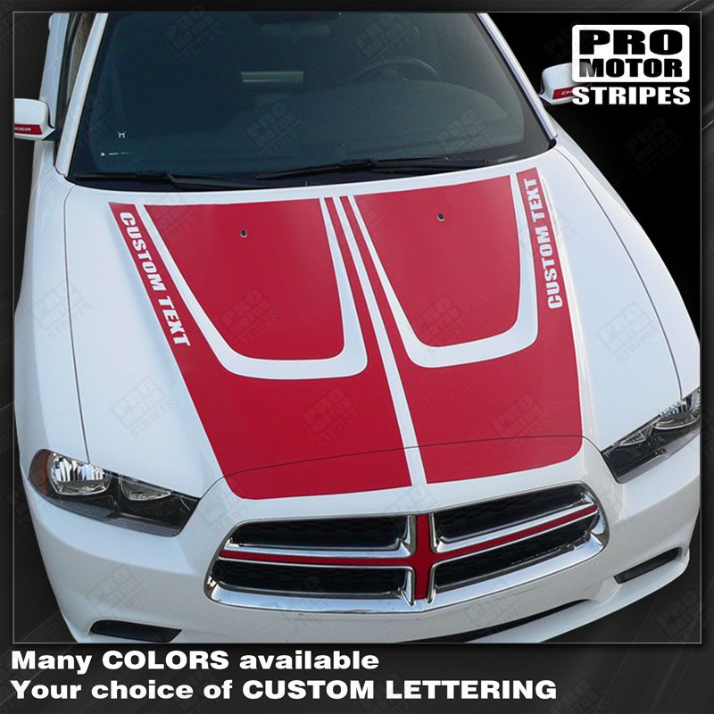 Dodge Charger 2011-2014 Hood Accent Crown Stripes