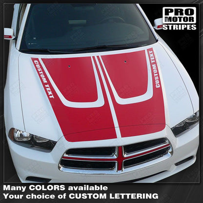 Dodge Charger 2011-2014 Hood Accent Crown Stripes