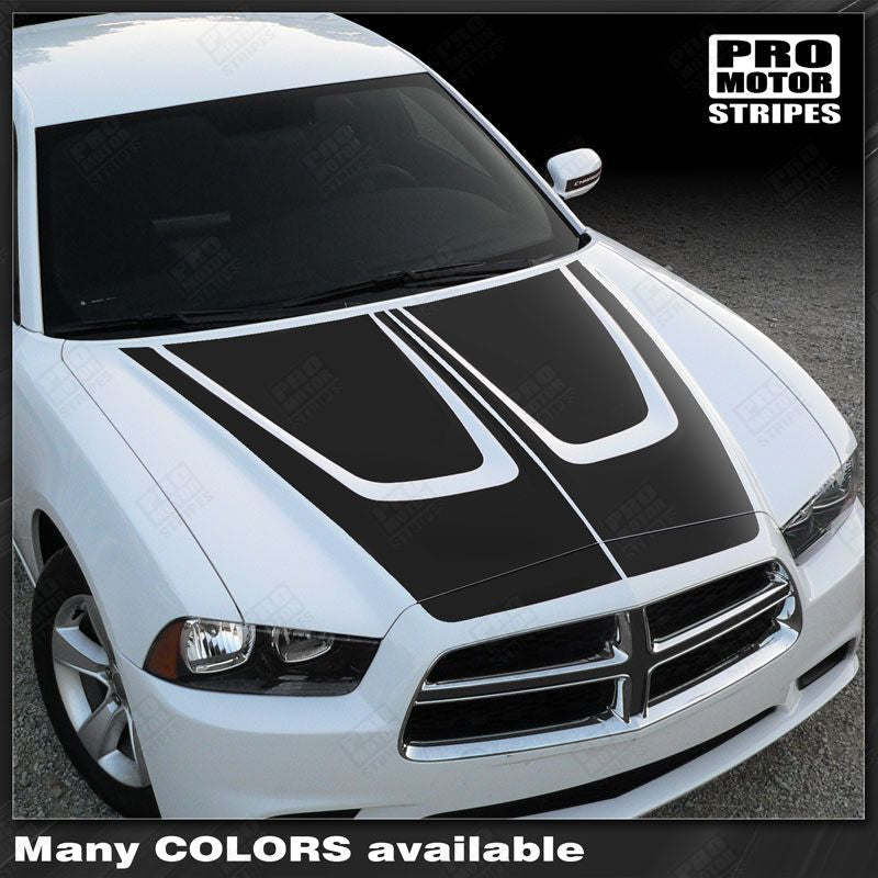 Dodge Charger 2011-2014 Hood Accent Crown Stripes
