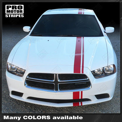 Dodge Charger 2011-2014 Offset Side Over-The-Top Stripes