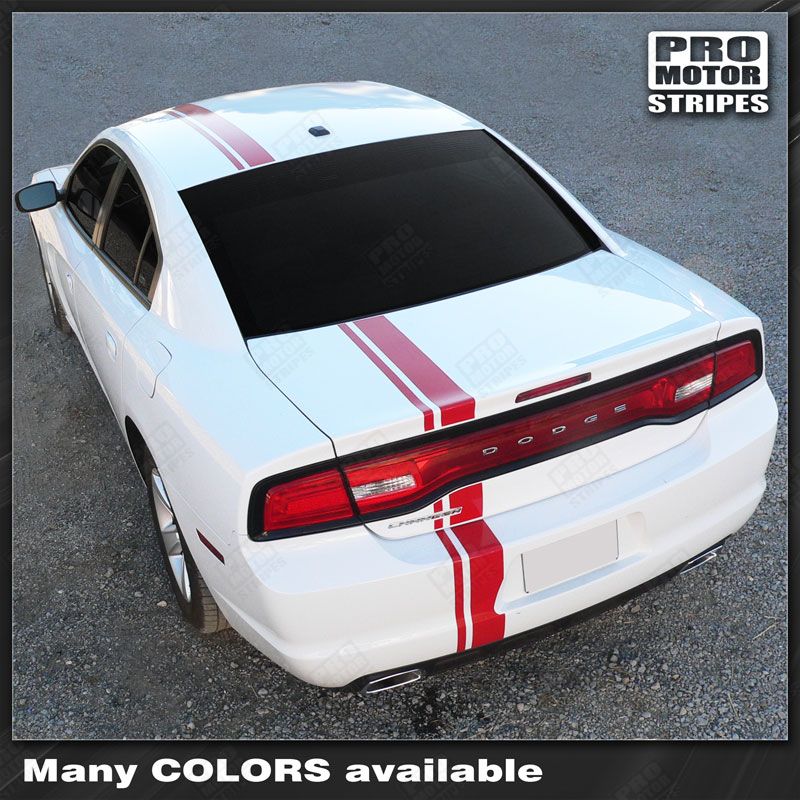Dodge Charger 2011-2014 Offset Side Over-The-Top Stripes