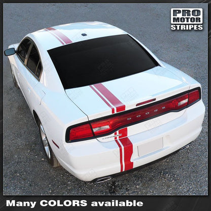 Dodge Charger 2011-2014 Offset Side Over-The-Top Stripes
