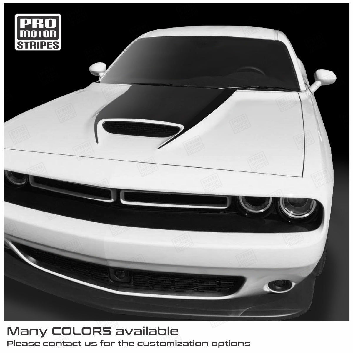 Dodge Challenger 2015-2023 Hood Scoop Decal for RT GT SRT Cowl