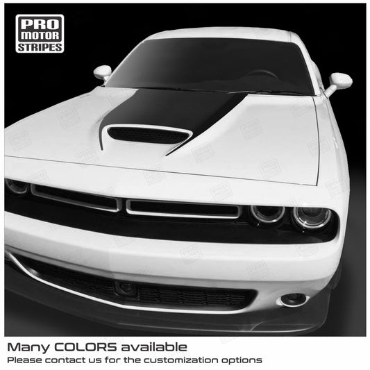 Dodge Challenger 2015-2023 Hood Scoop Decal for RT GT SRT Cowl